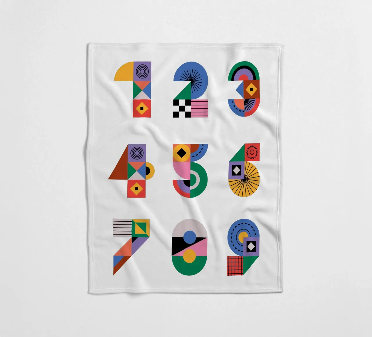 One Two Three coperta in pile da Tamsen Design