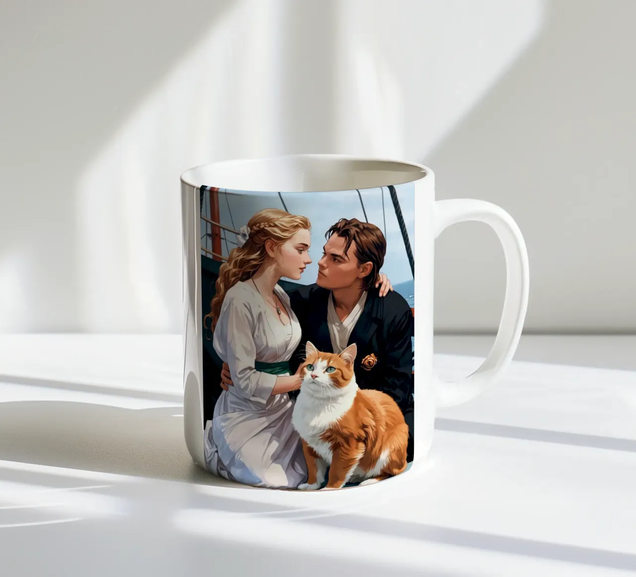 Un amore senza tempo con un amico peloso tazza in ceramica da NEKKI