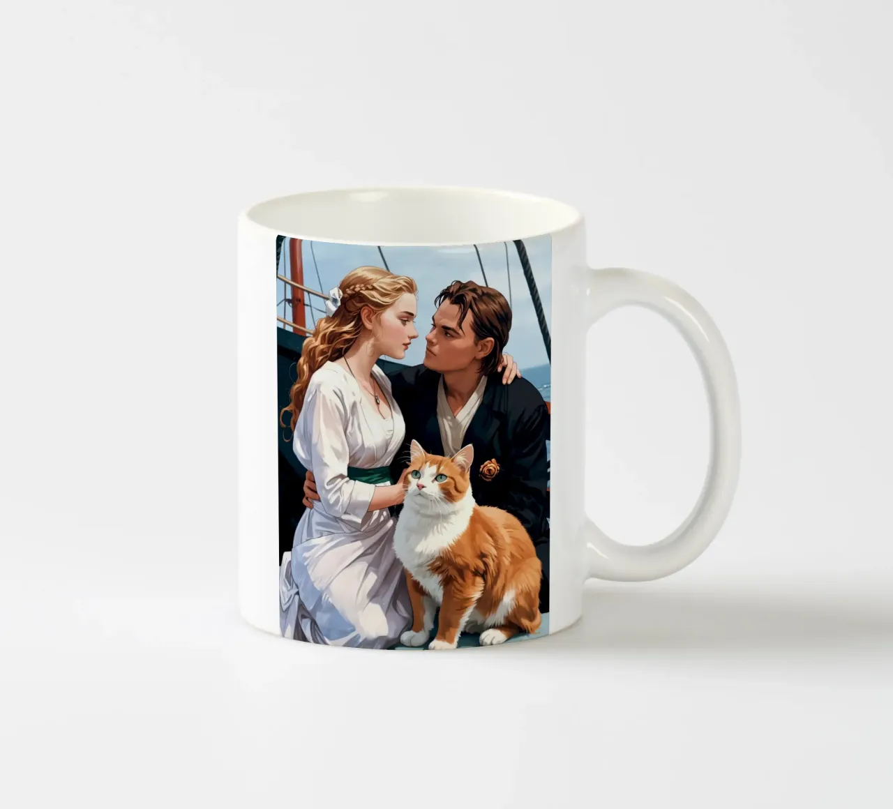 Un amore senza tempo con un amico peloso tazza in ceramica da NEKKI