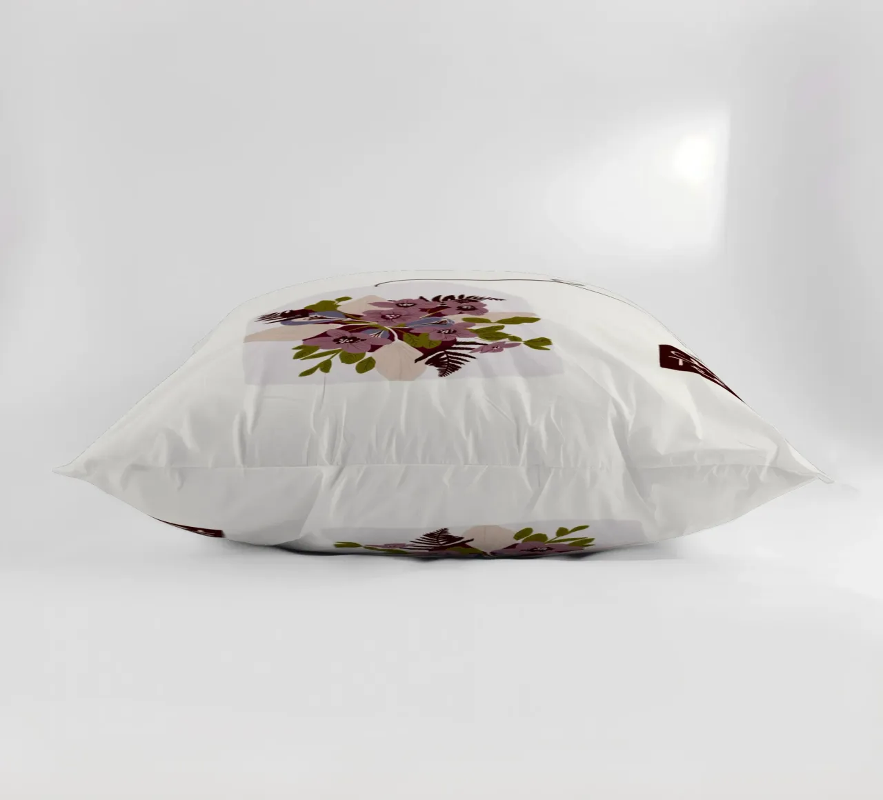 Teebeutel Chai-Tee mit Blumen cuscino da Sophie Augustin Illustration
