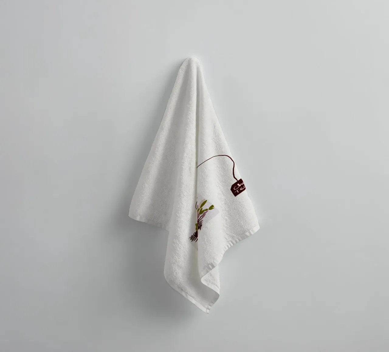 Teebeutel Chai-Tee mit Blumen asciugamano da bagno da Sophie Augustin Illustration