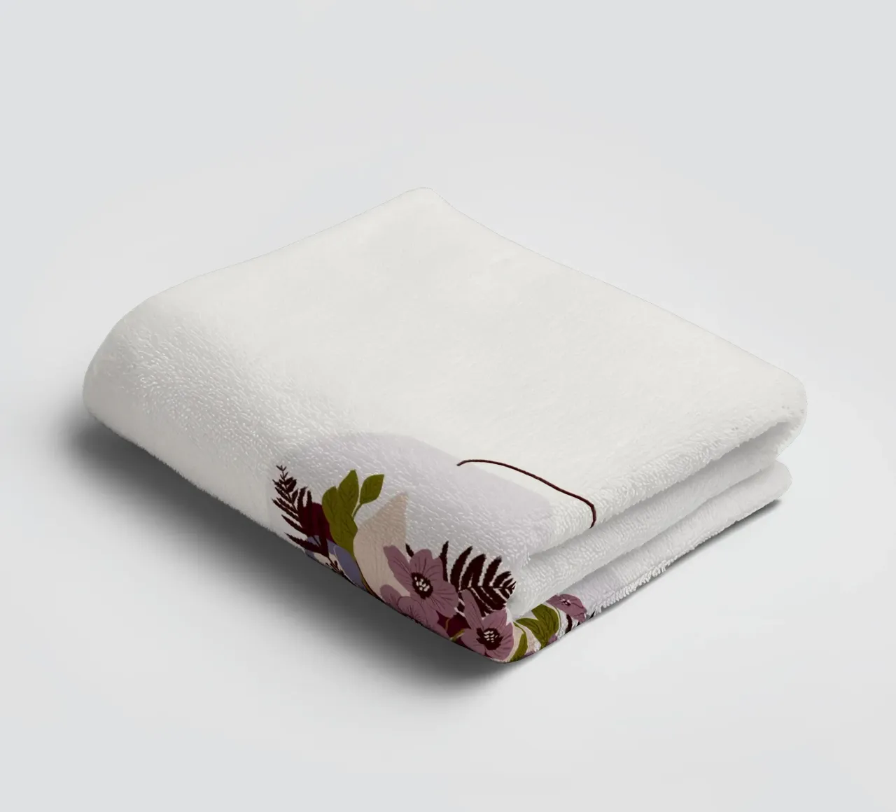 Teebeutel Chai-Tee mit Blumen asciugamano da bagno da Sophie Augustin Illustration