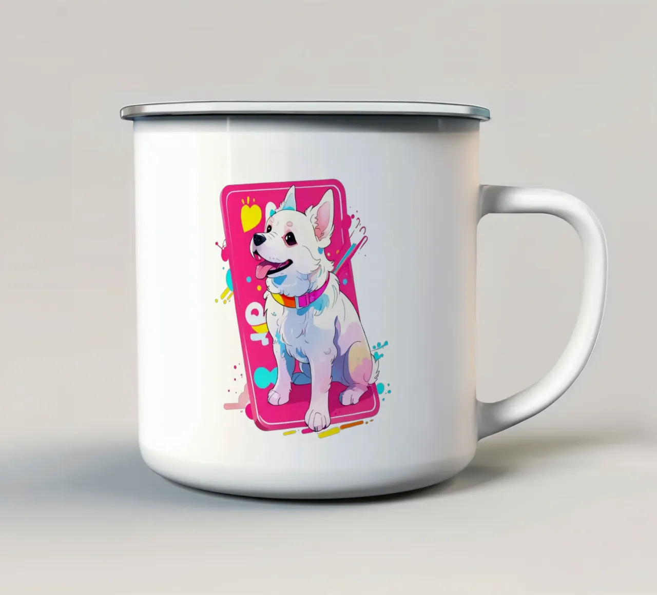 Amico dei cani per gli amanti dei cani tazza in smalto da NEKKI