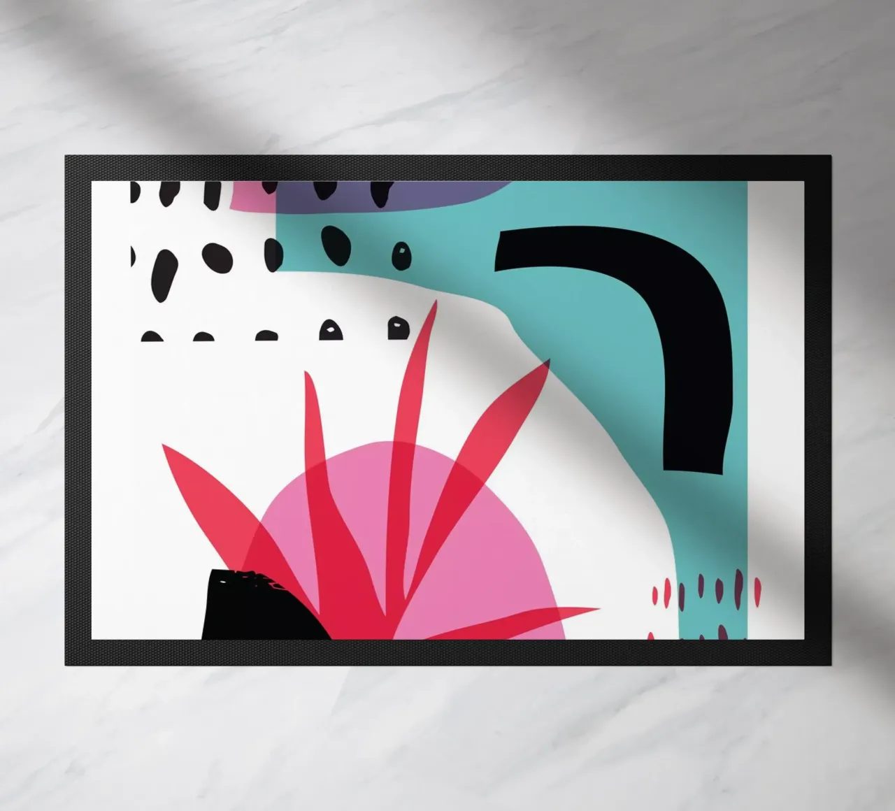 Willekeurig abstract deurmat van Kim Hubball Studio