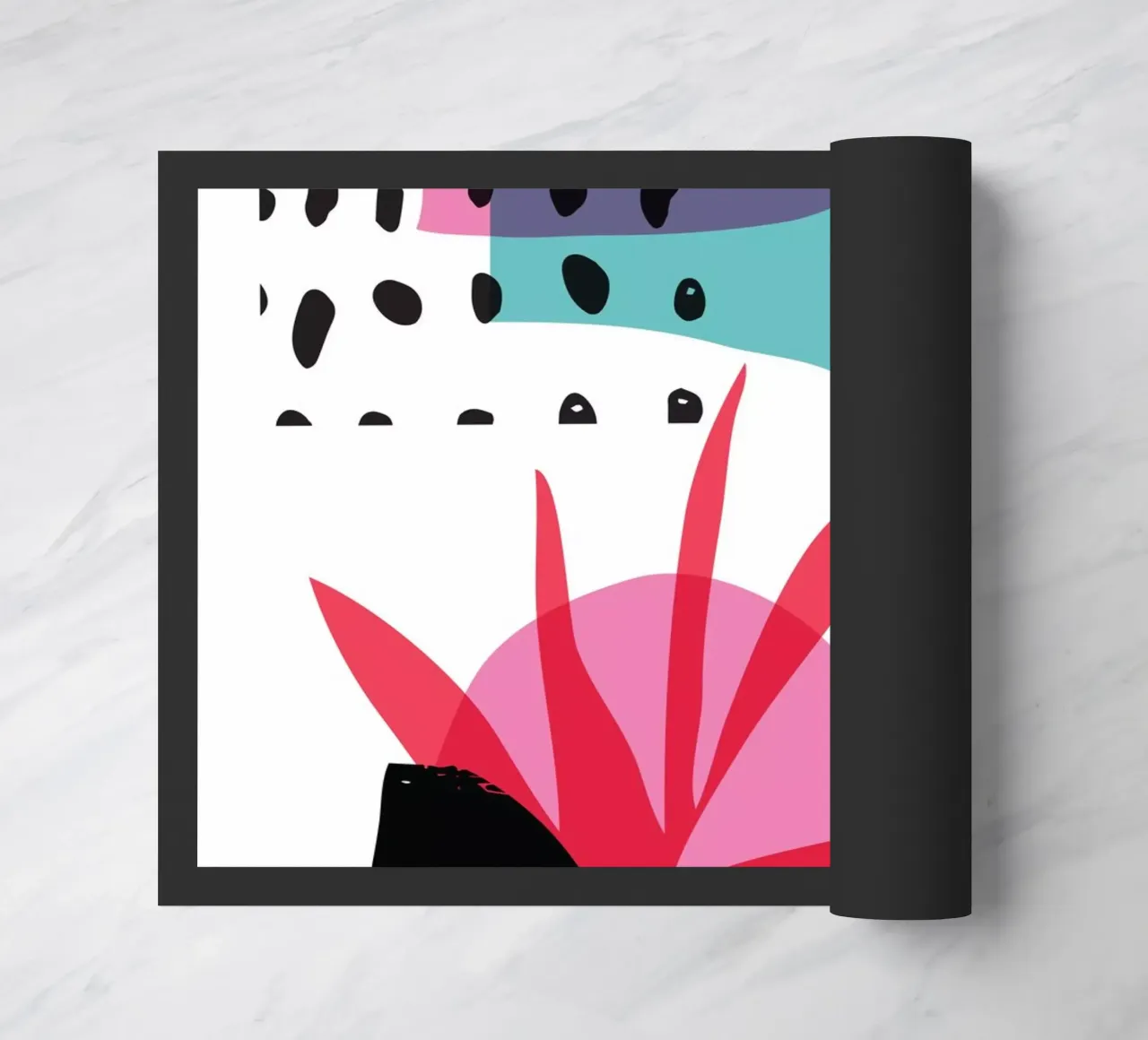 Willekeurig abstract deurmat van Kim Hubball Studio