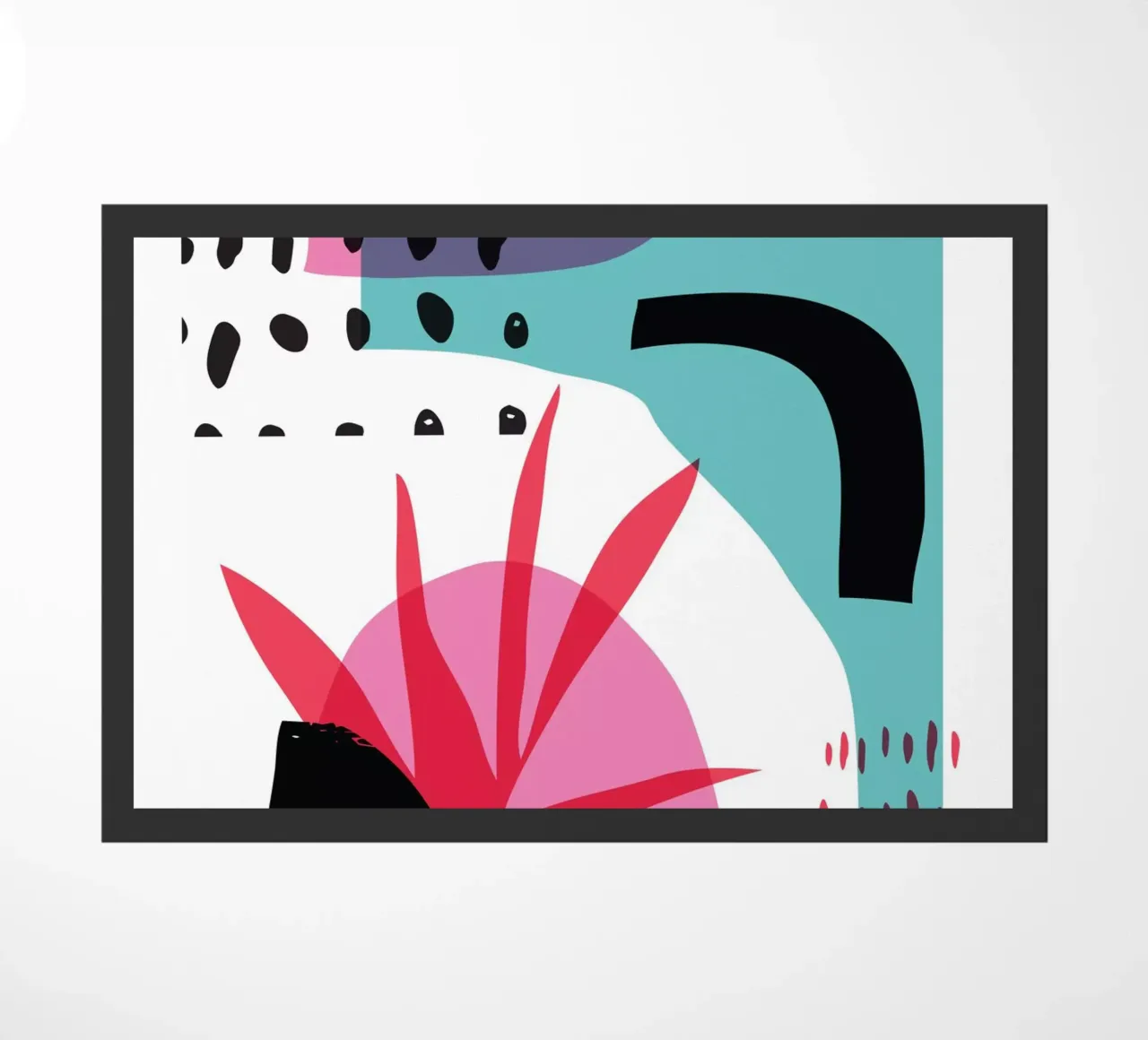 Random Abstract doormat by Kim Hubball Studio