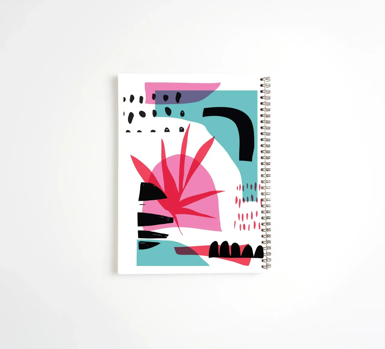 Random Abstract spiral notebook by Kim Hubball Studio