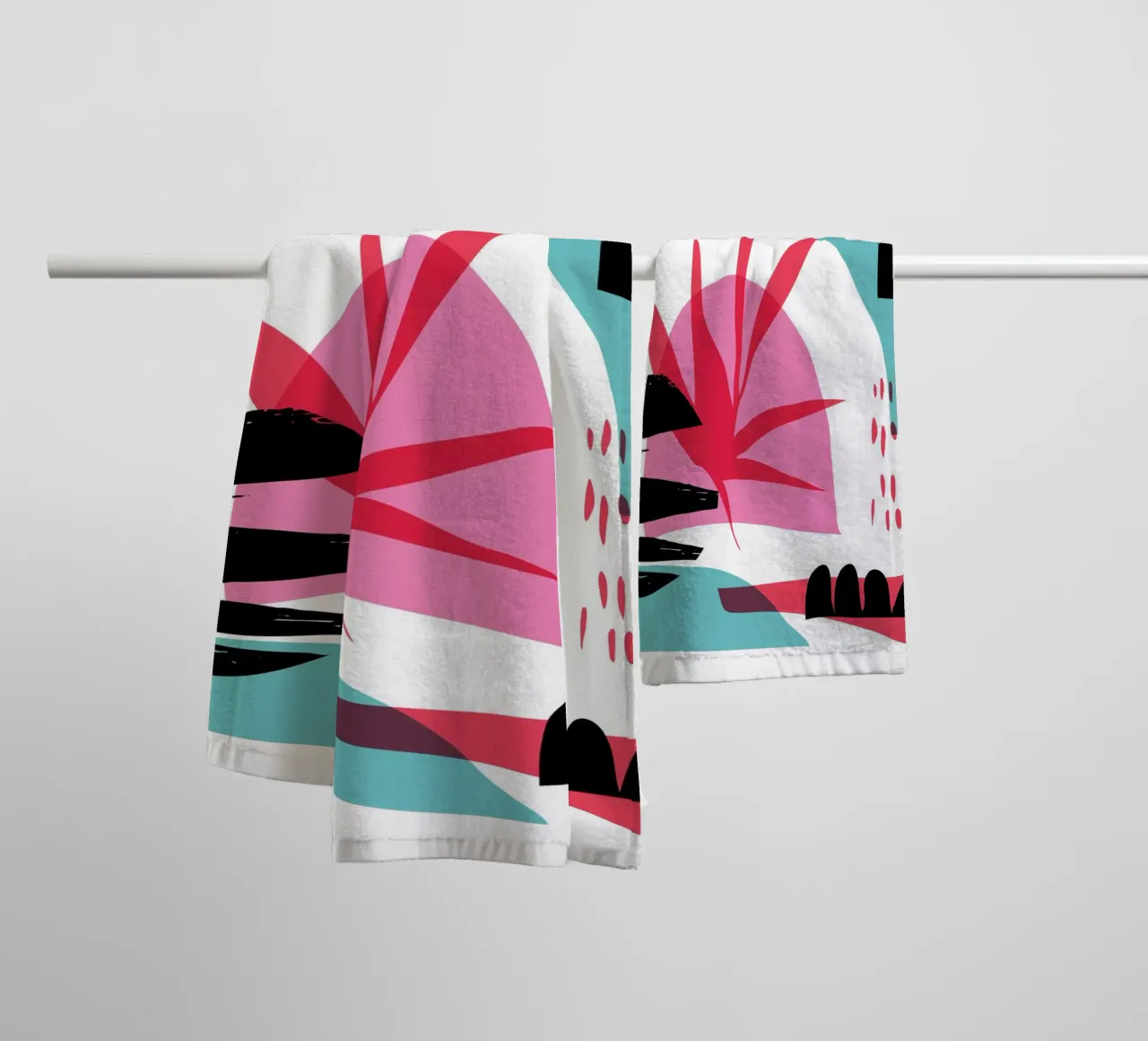 Random Abstract towel by Kim Hubball Studio