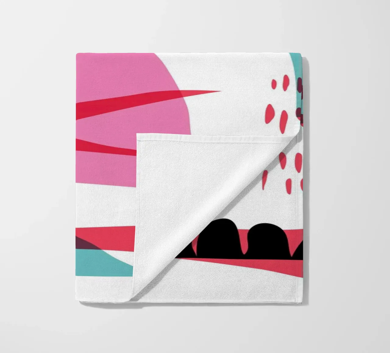 Willekeurig abstract strandhanddoek van Kim Hubball Studio