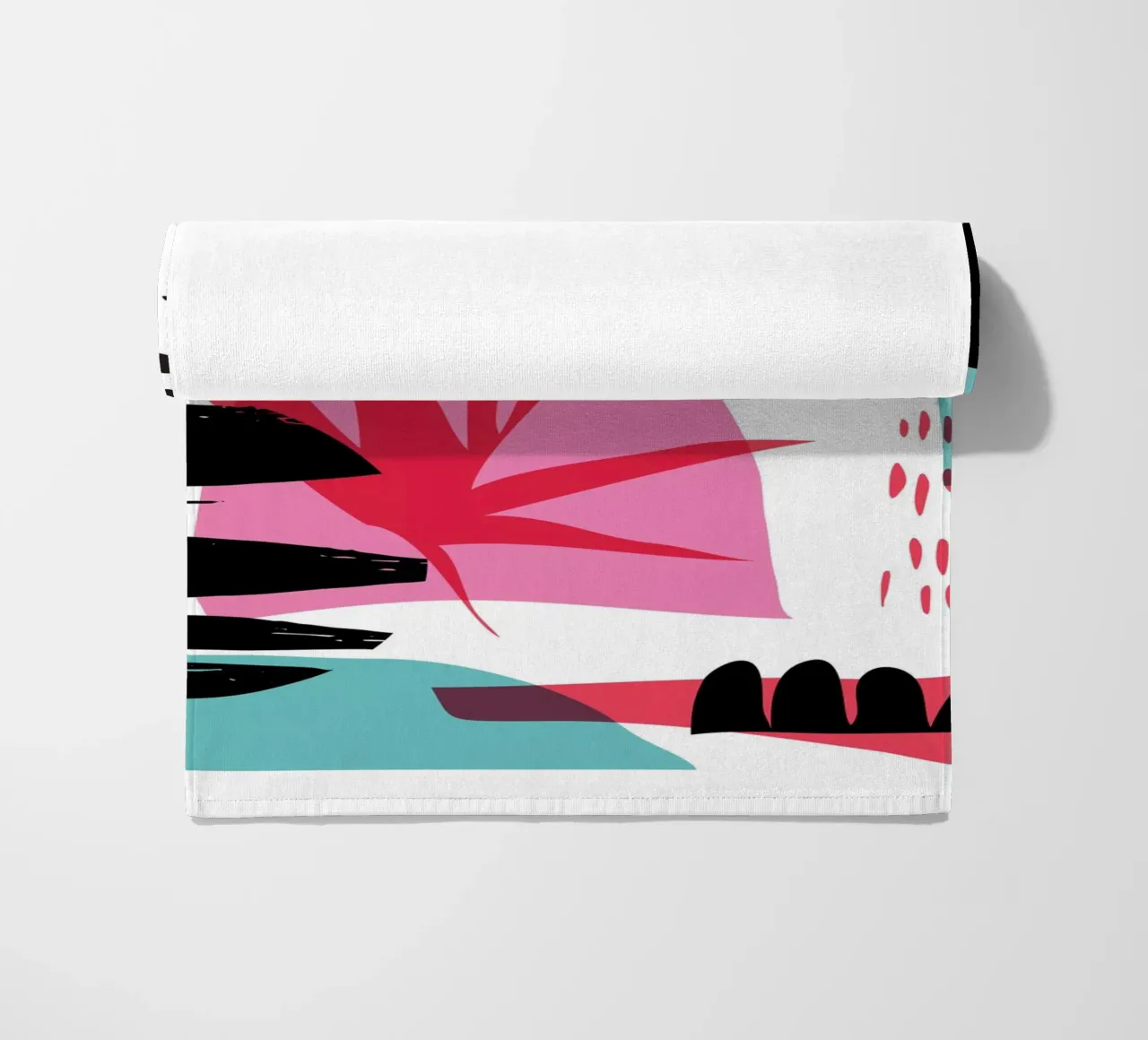 Willekeurig abstract strandhanddoek van Kim Hubball Studio