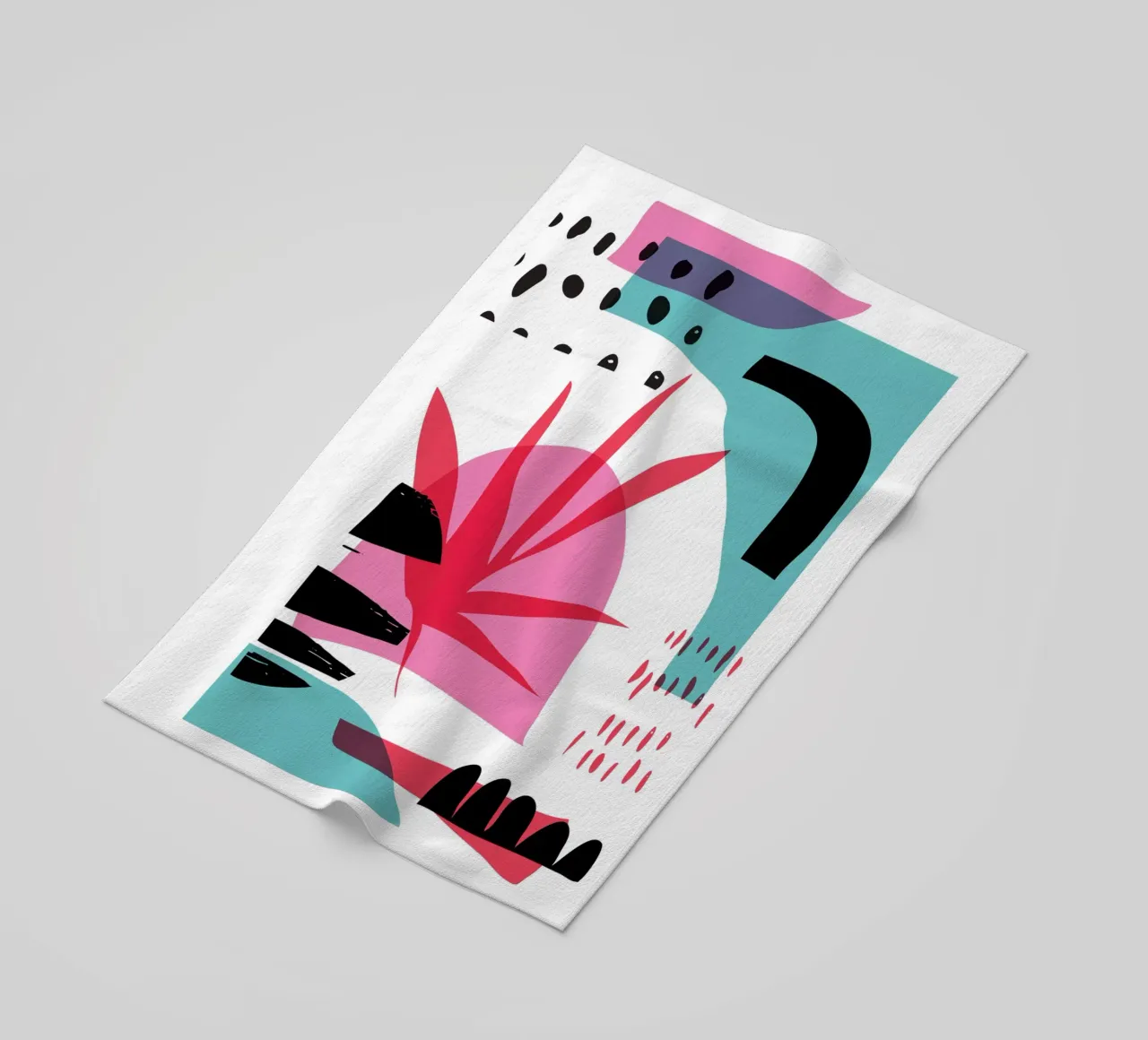 Willekeurig abstract strandhanddoek van Kim Hubball Studio