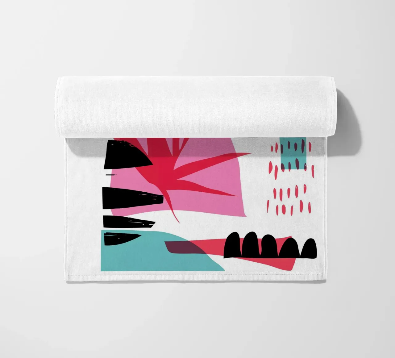 Willekeurig abstract strandhanddoek van Kim Hubball Studio