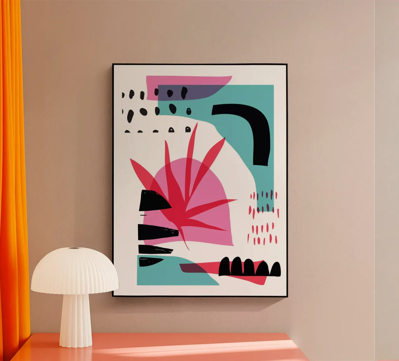 Zufällige Zusammenfassung Acryl-Glas von Kim Hubball Studio