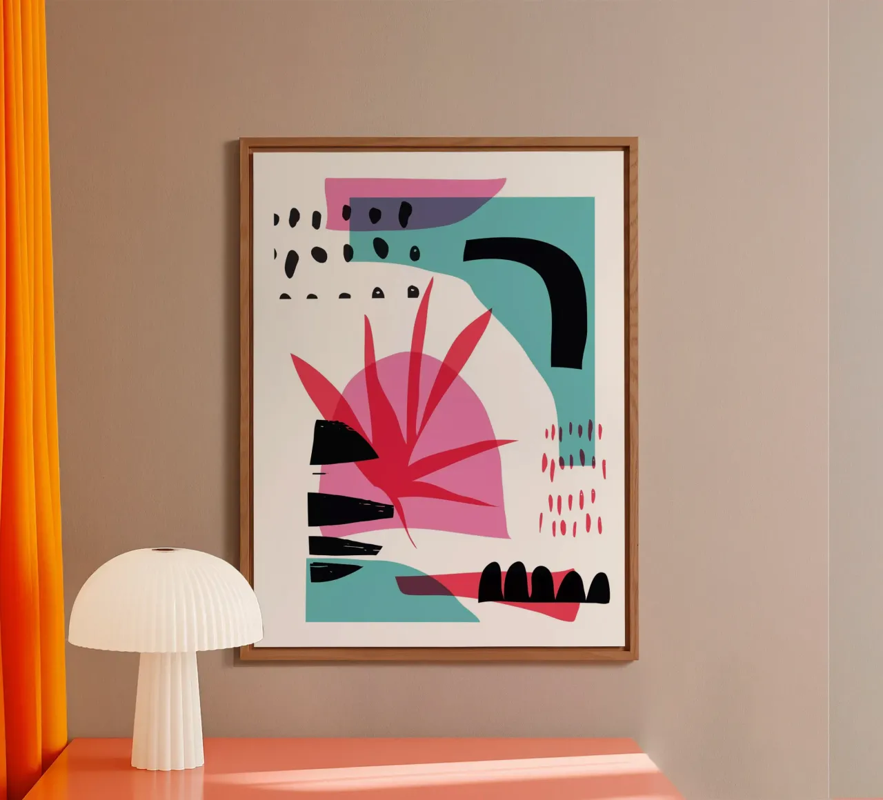 Random Abstract forex plate by Kim Hubball Studio