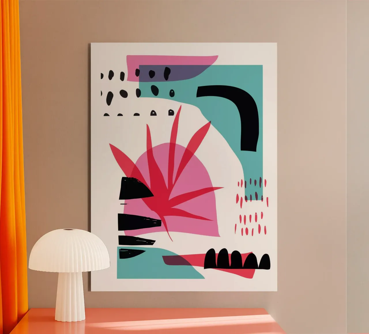 Random Abstract forex plate by Kim Hubball Studio