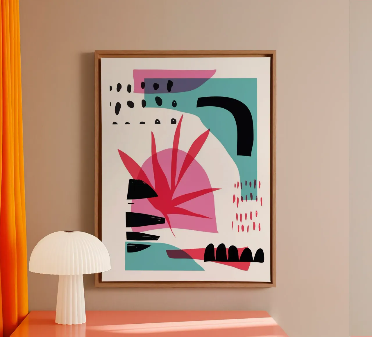 Random Abstract tela da Kim Hubball Studio