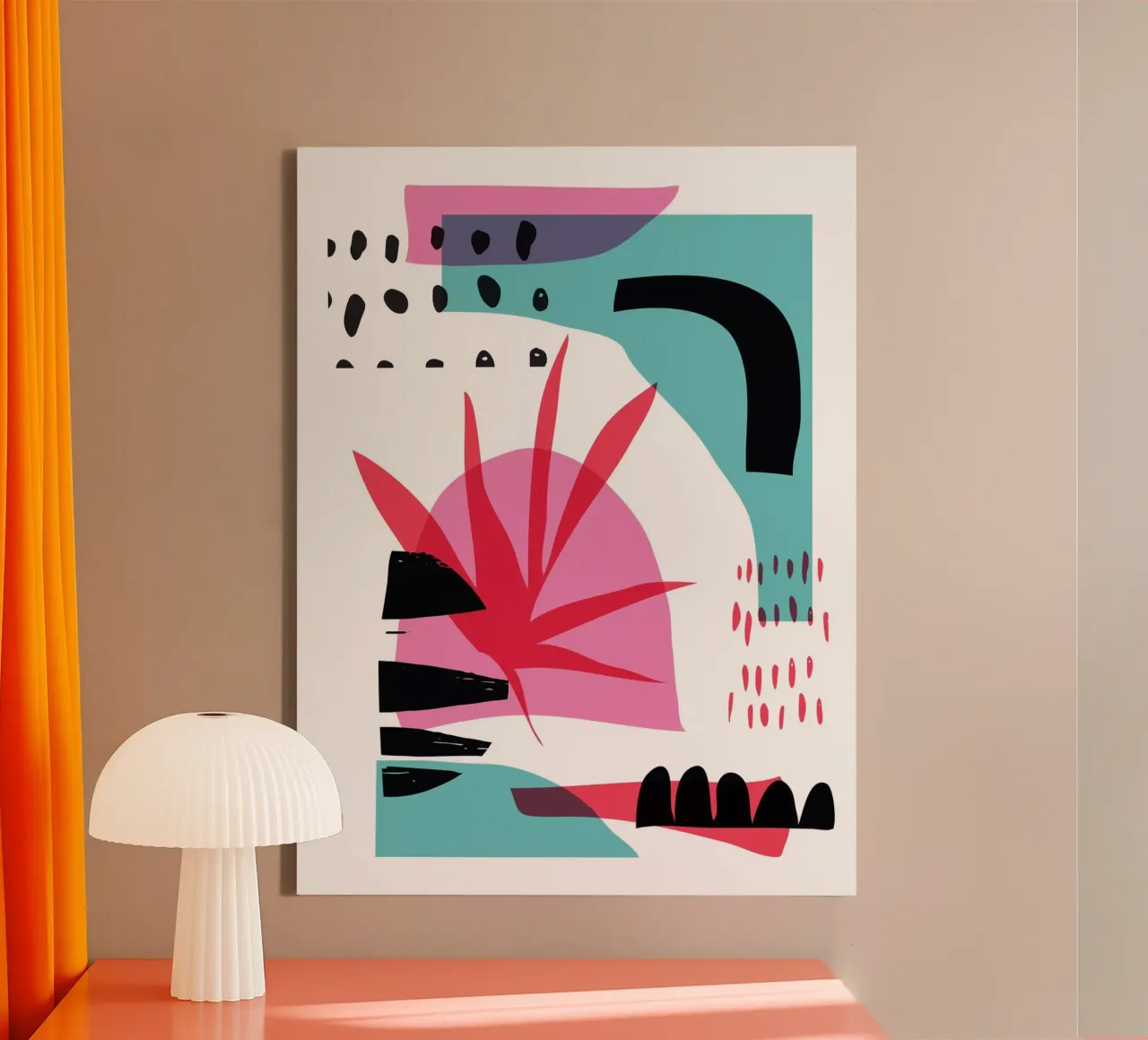 Random Abstract tela da Kim Hubball Studio