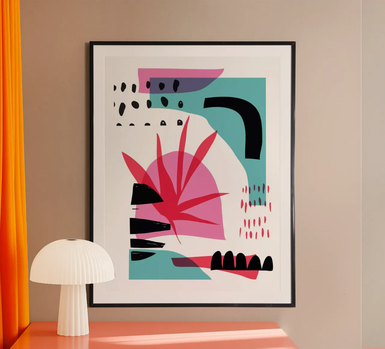 Random Abstract poster by Kim Hubball Studio