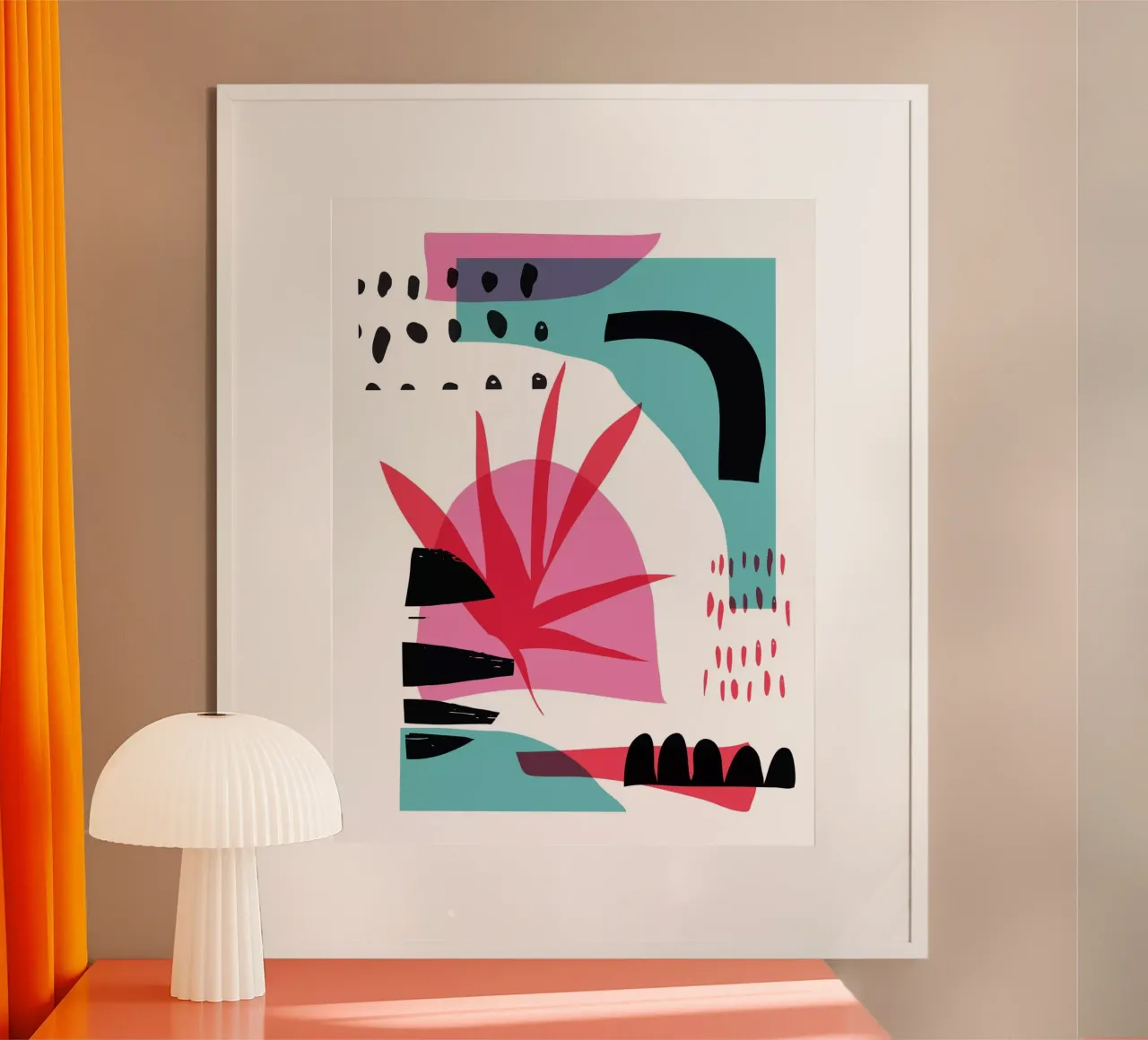 Random Abstract poster by Kim Hubball Studio