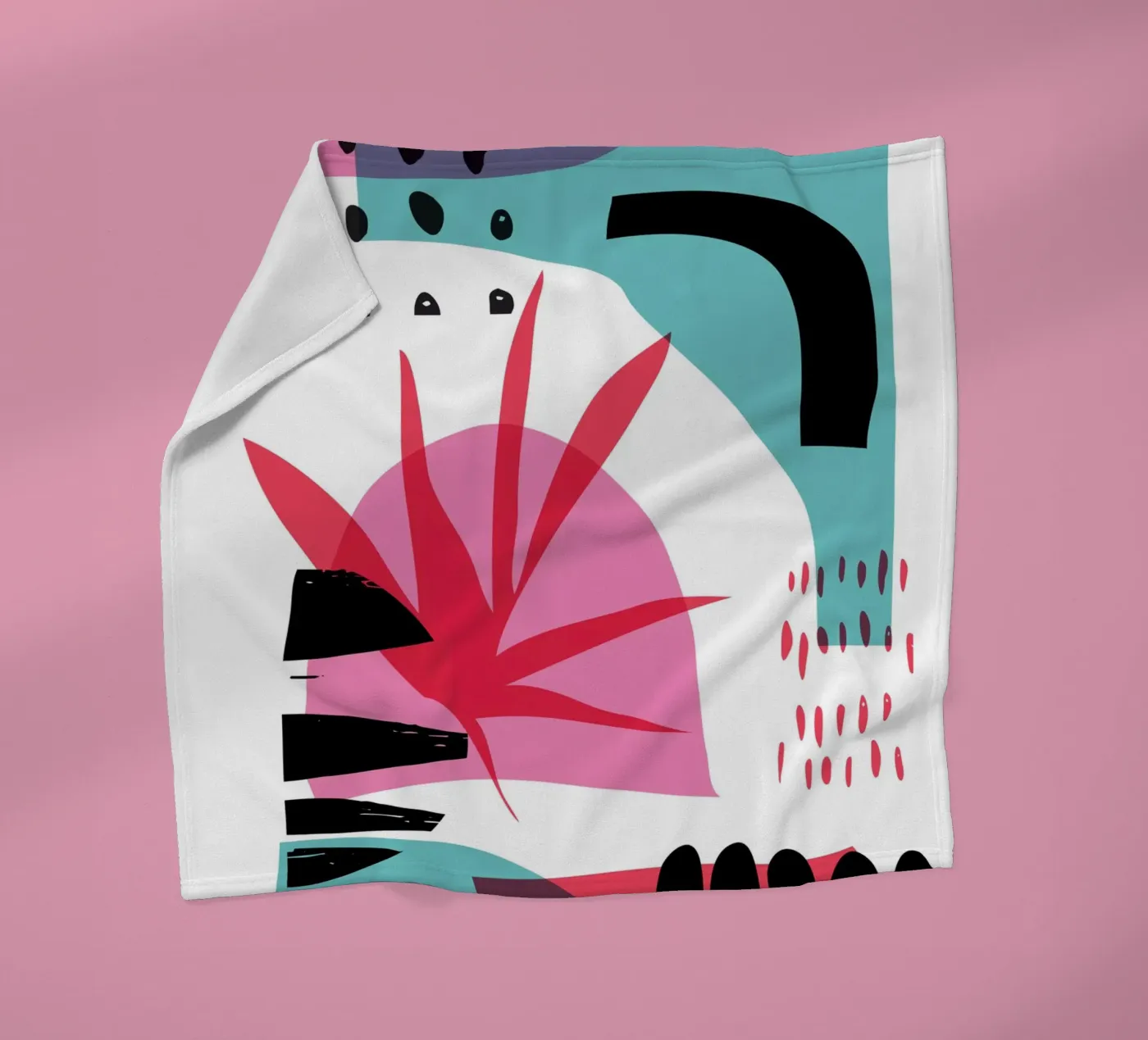 Random Abstract coperta in pile da Kim Hubball Studio