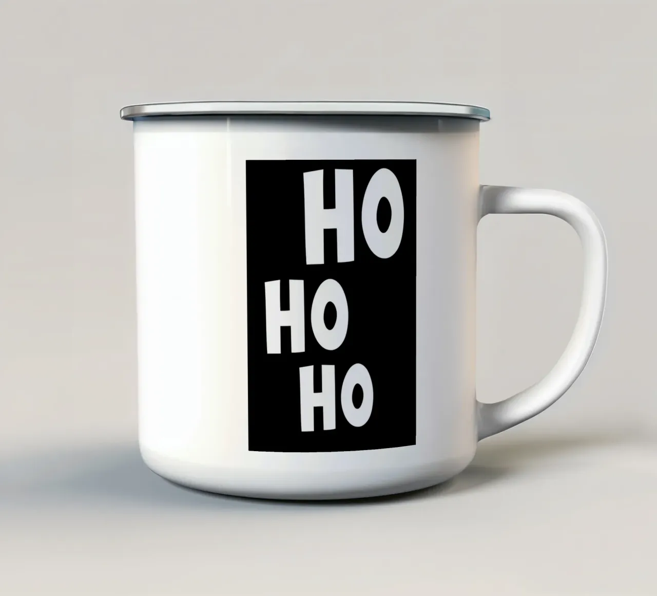 Ho Ho Ho tazza in smalto da DigiWunderwerk