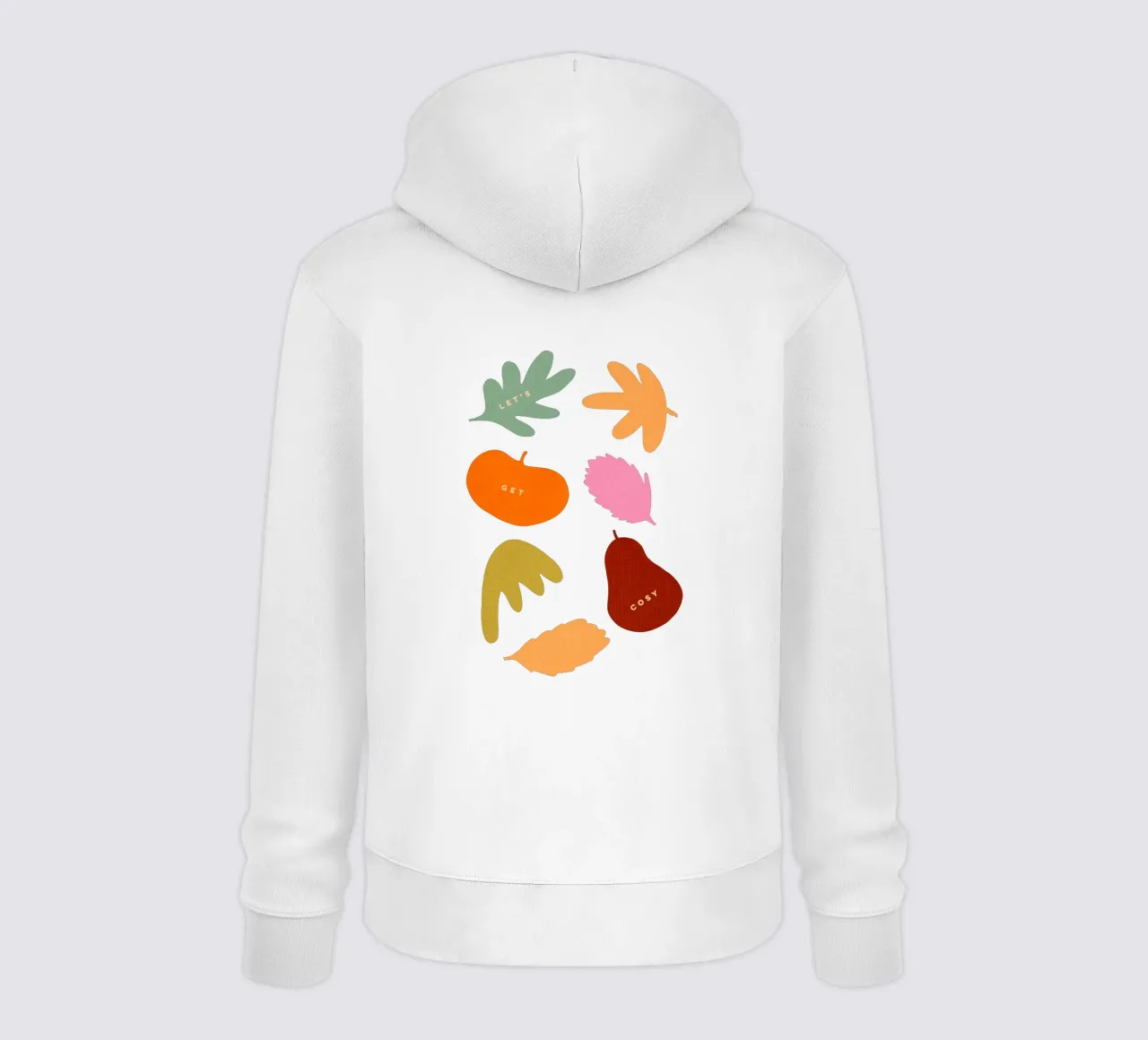 Accogliamoci - Icone autunnali retrò di foglie e raccolto felpa con cappuccio da Dominique Vari