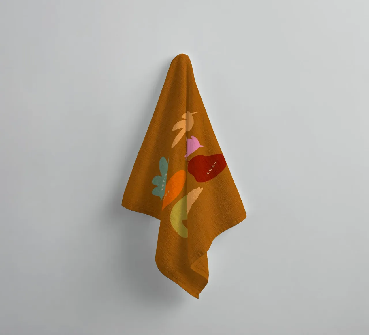 Accogliamoci - Icone autunnali retrò di foglie e raccolto asciugamano da bagno da Dominique Vari