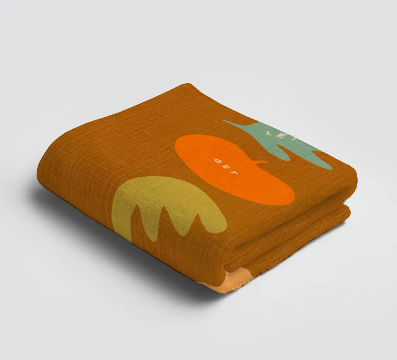 Accogliamoci - Icone autunnali retrò di foglie e raccolto asciugamano da bagno da Dominique Vari