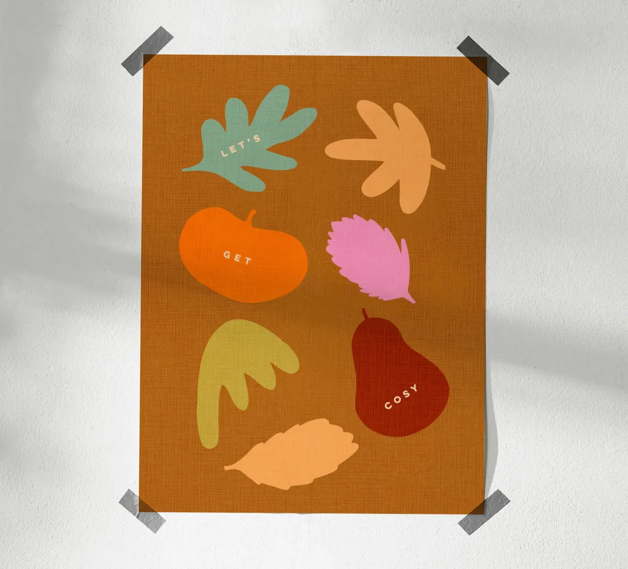 Machen wir es uns gemütlich - Herbstliche Retro-Blätter & Ernte-Icons Hahnemühle von Dominique Vari