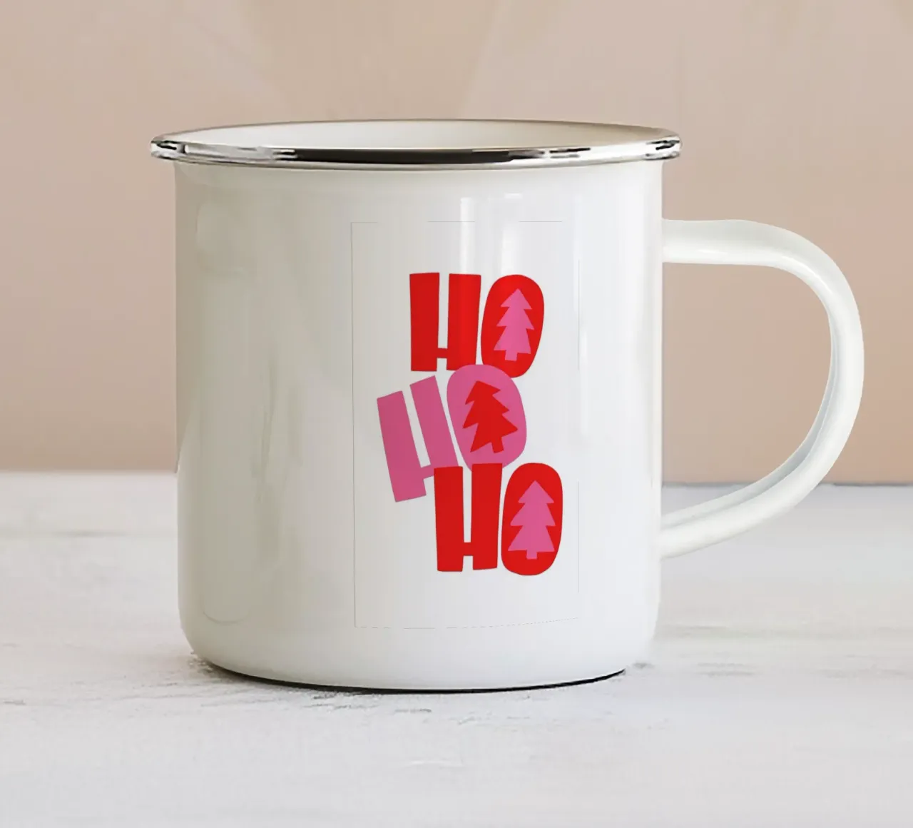 HO HO HO – Bold Edition tazza in smalto da DigiWunderwerk