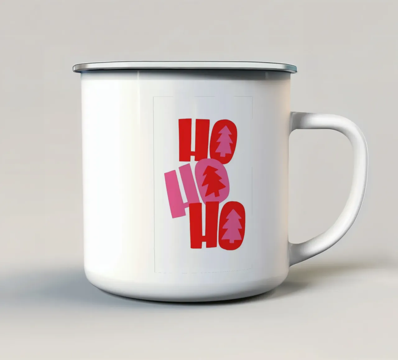 HO HO HO – Bold Edition tazza in smalto da DigiWunderwerk