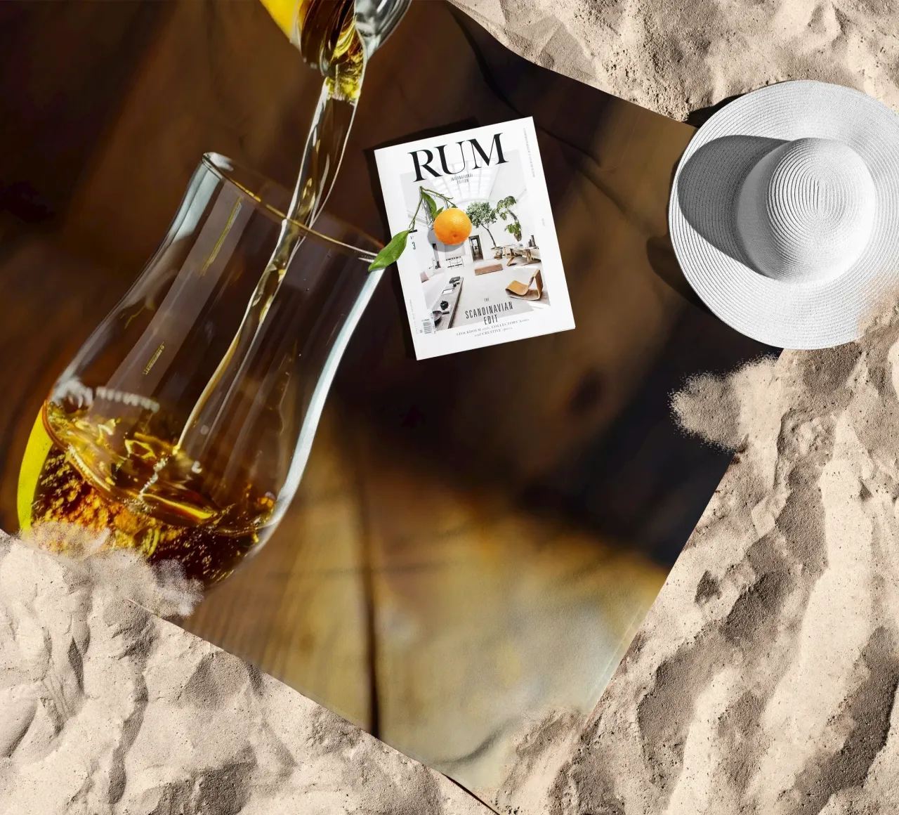 È tempo di whisky telo mare da M-Ulrich-Digital Art