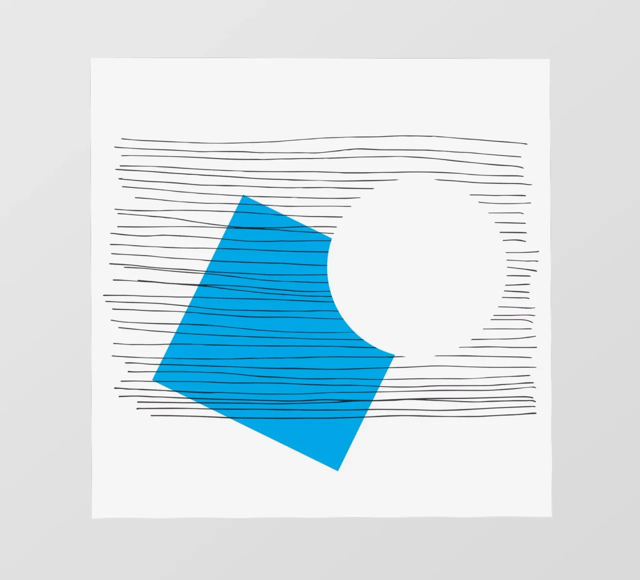 Geometria negativa telo in pvc da Kim Hubball Studio
