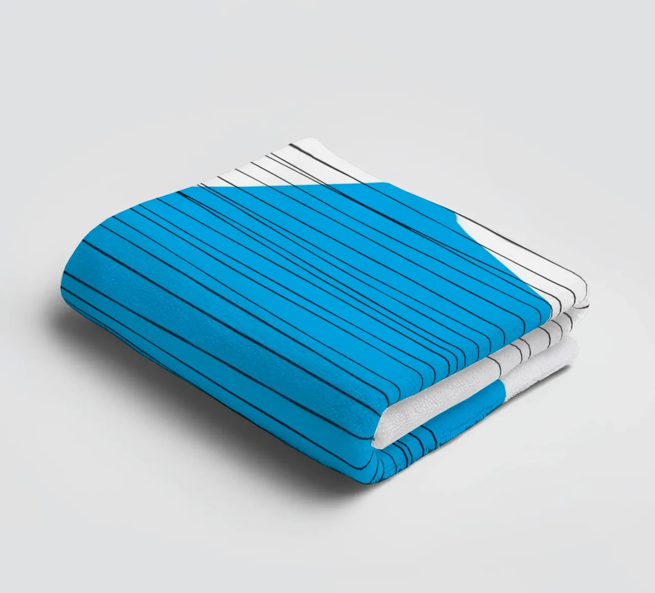 Negative Geometry towel by Kim Hubball Studio