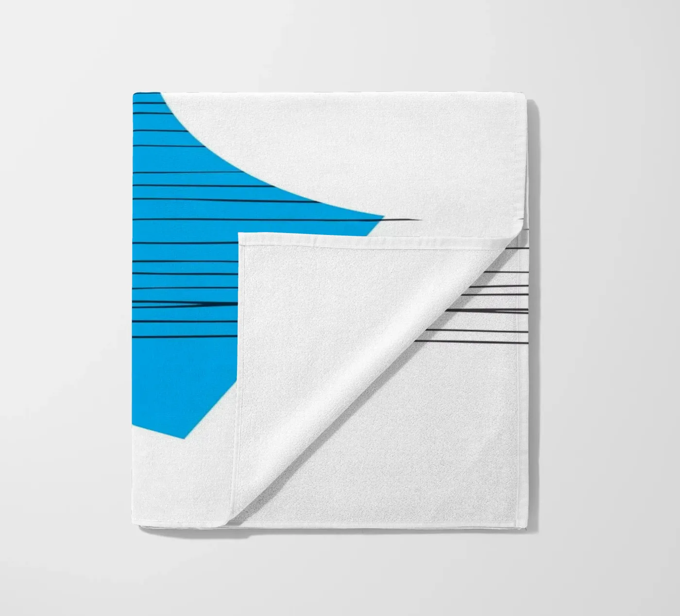 Géométrie négative serviette de plage de Kim Hubball Studio