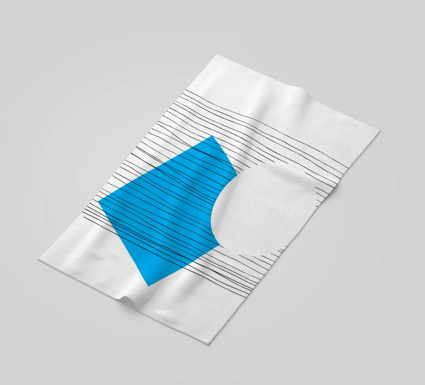 Géométrie négative serviette de plage de Kim Hubball Studio