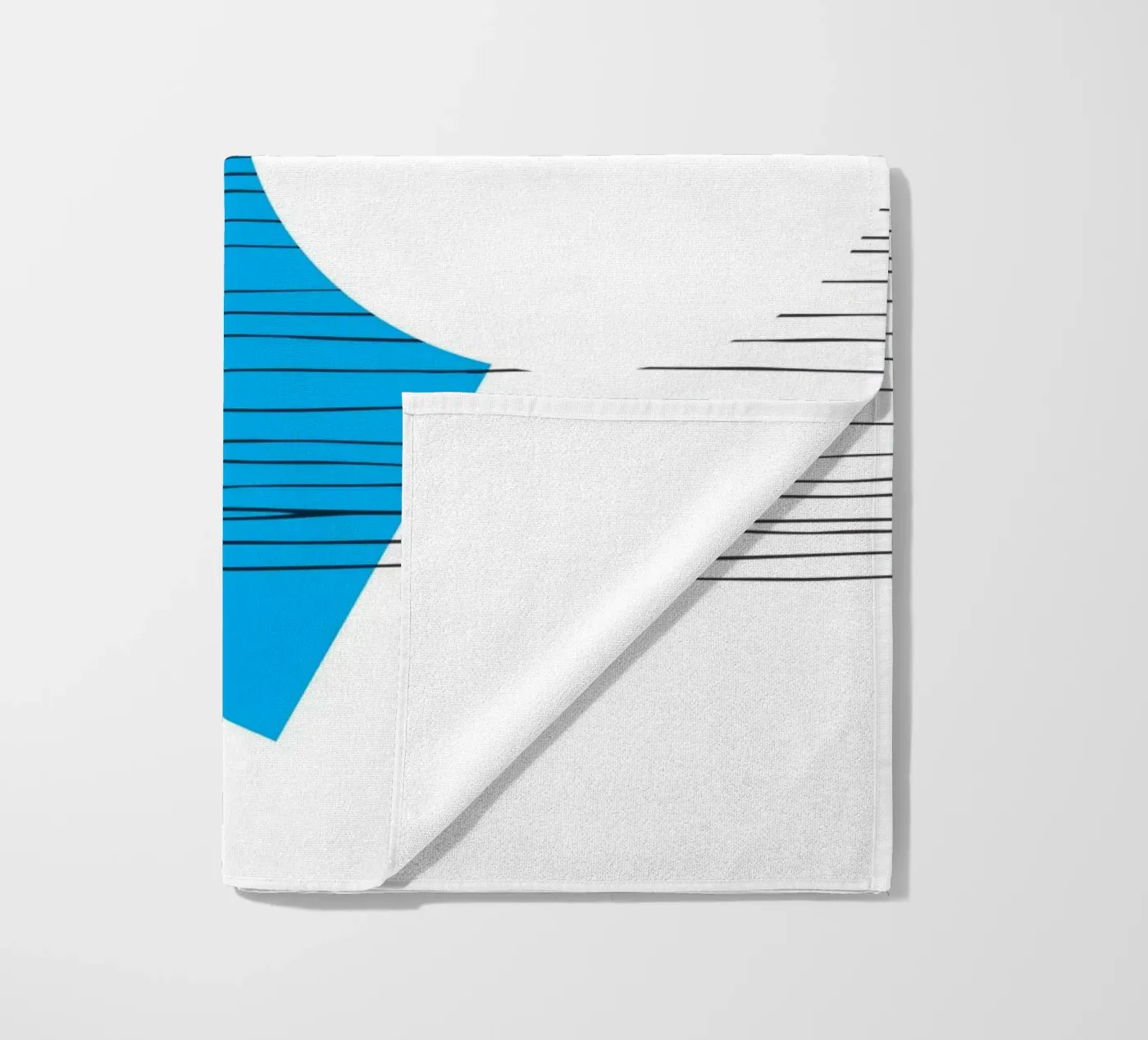 Géométrie négative serviette de plage de Kim Hubball Studio