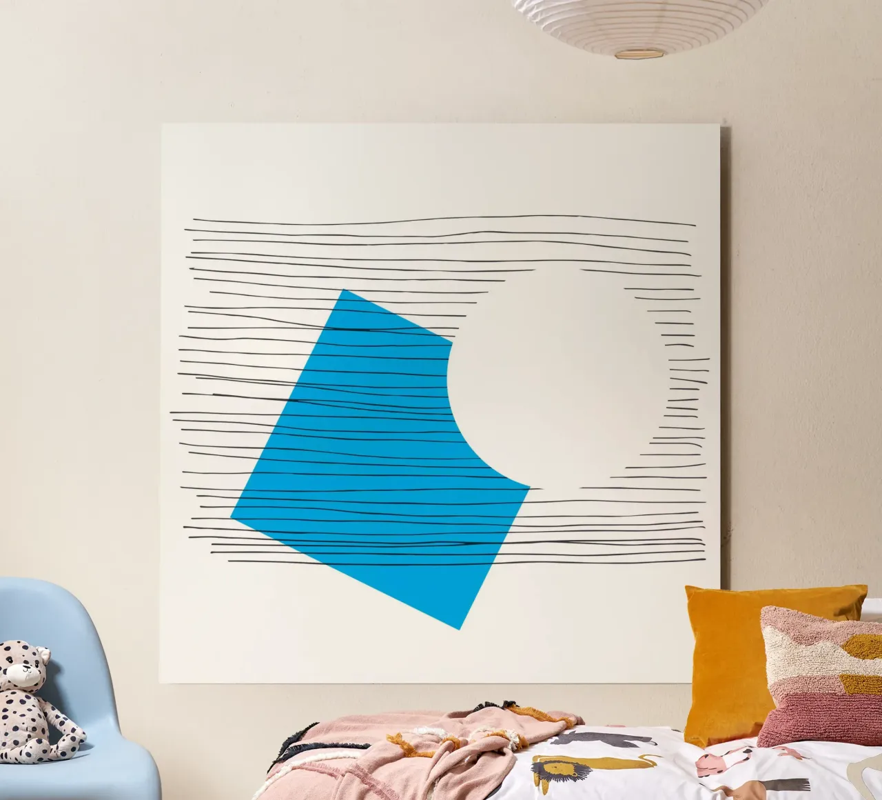 Negative Geometry forex plate by Kim Hubball Studio