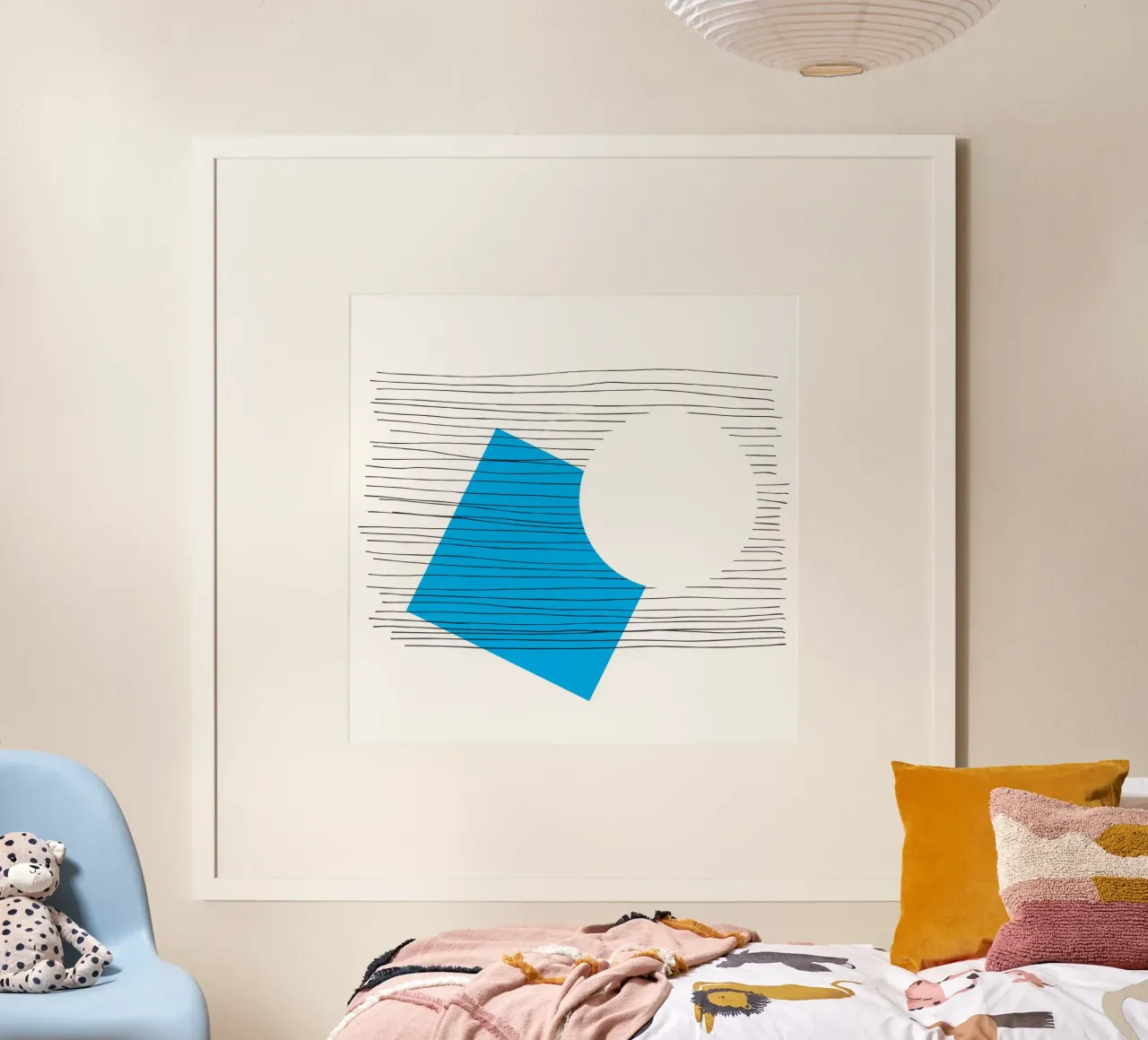 Geometria negativa poster con telaio in plastica da Kim Hubball Studio