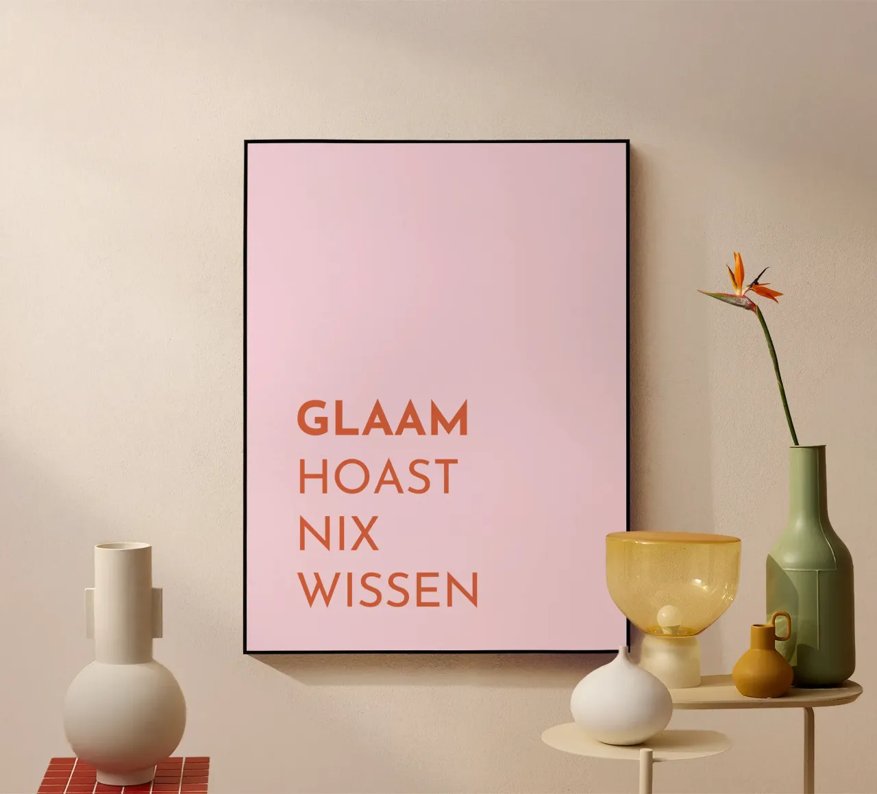 Glaam hoast nix wissen plexiglass da Made in Bavaria