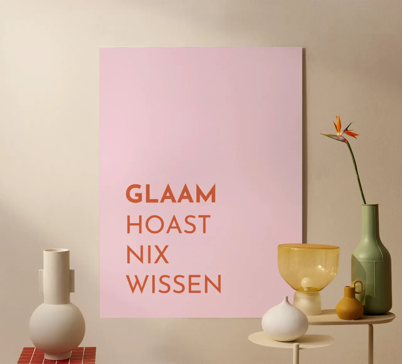 Glaam hoast nix wissen plexiglass da Made in Bavaria