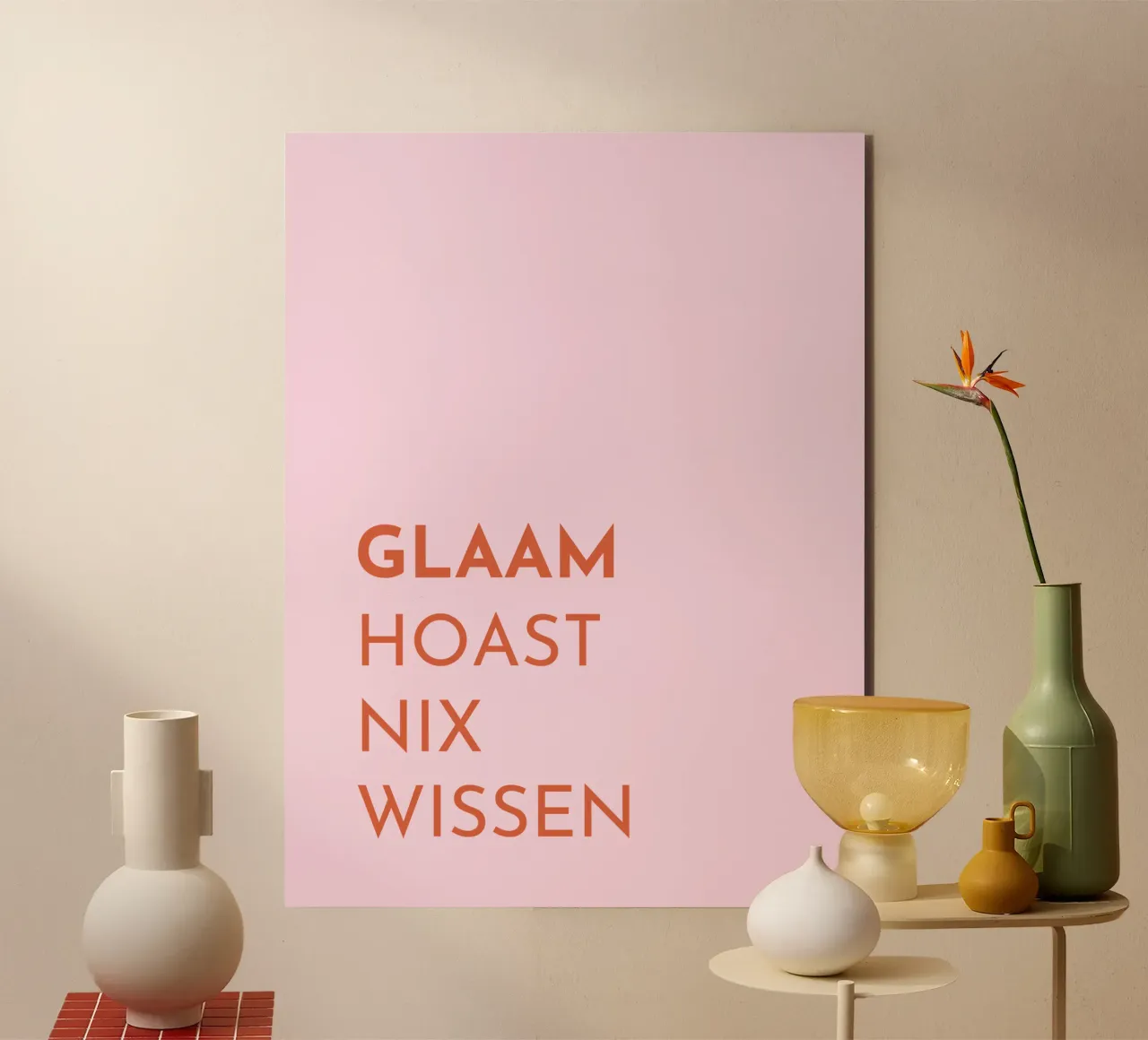 Glaam hoast nix wissen alluminio dibond da Made in Bavaria