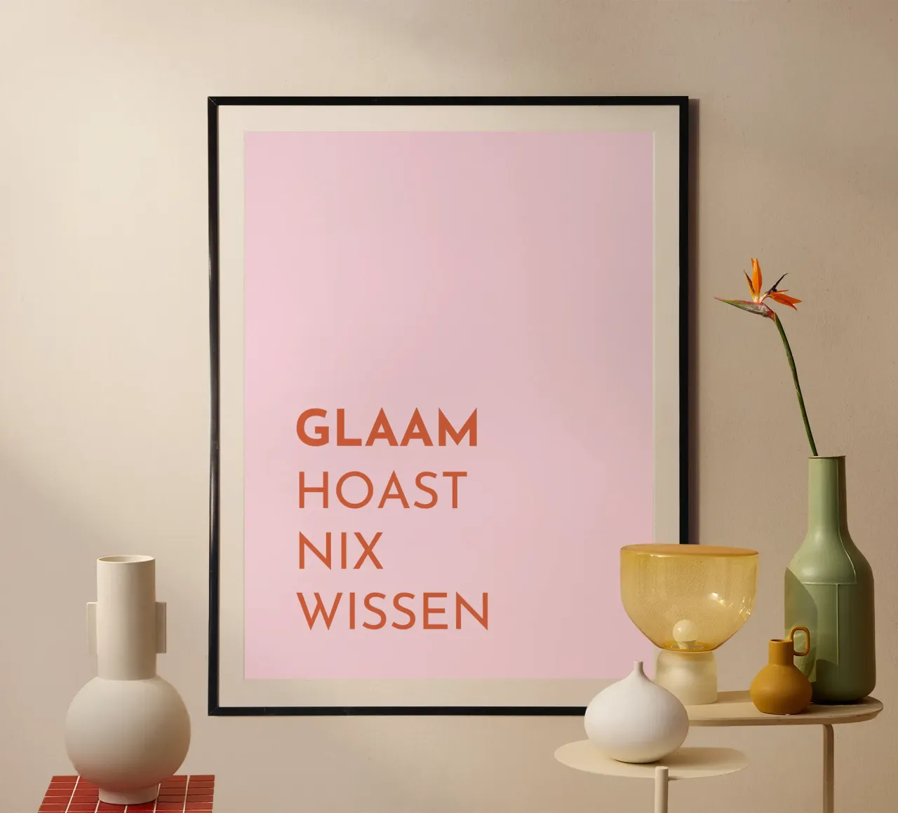 Glaam hoast nix wissen carta hahnemühle da Made in Bavaria