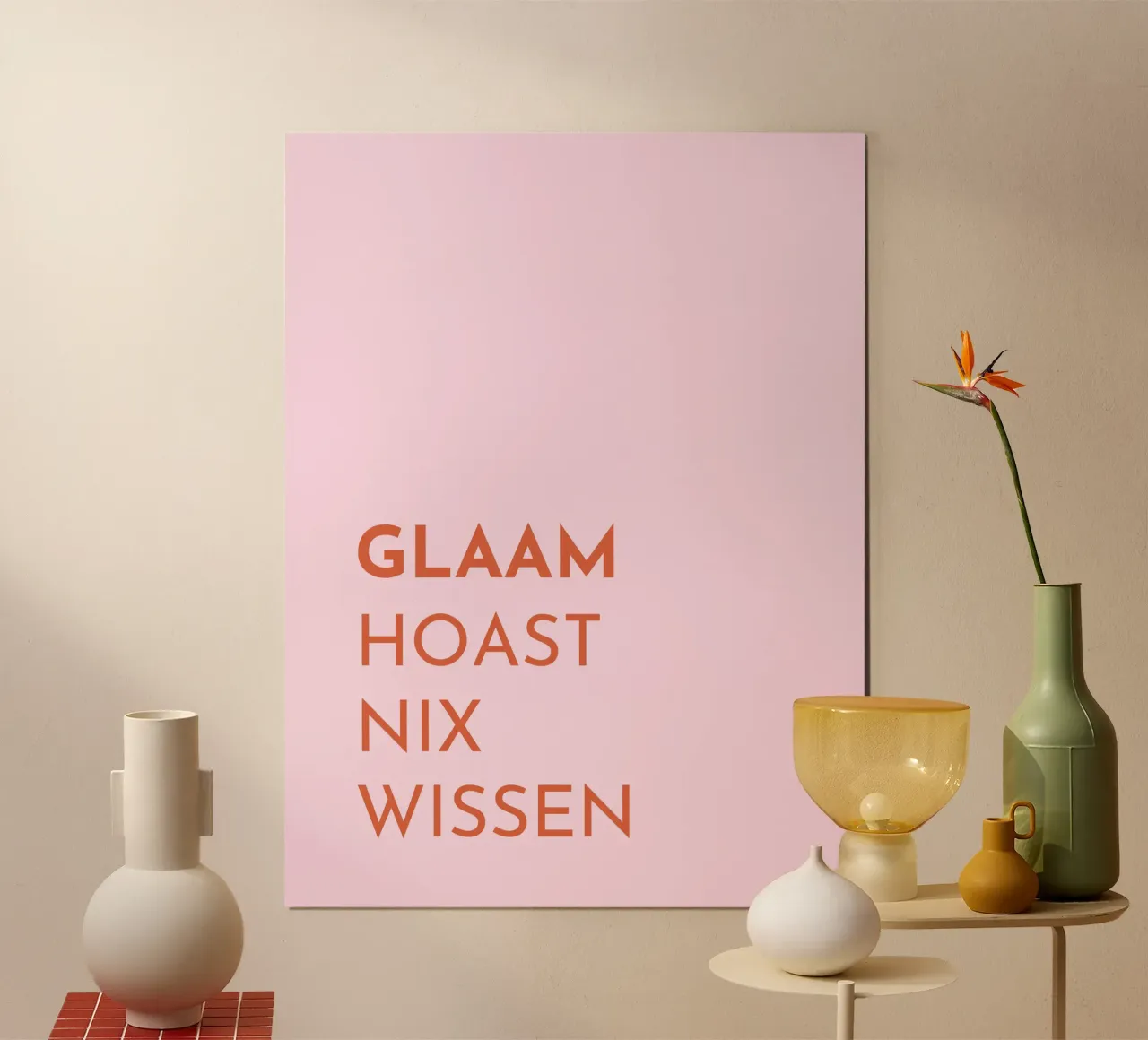 Glaam hoast nix wissen carta hahnemühle da Made in Bavaria