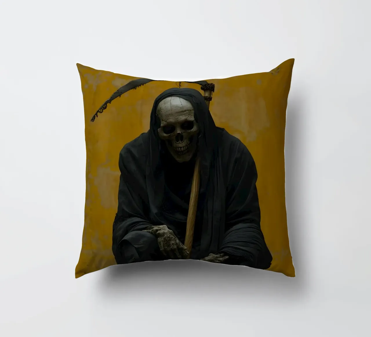 La morte si prende una pausa cuscino da M-Ulrich-Digital Art