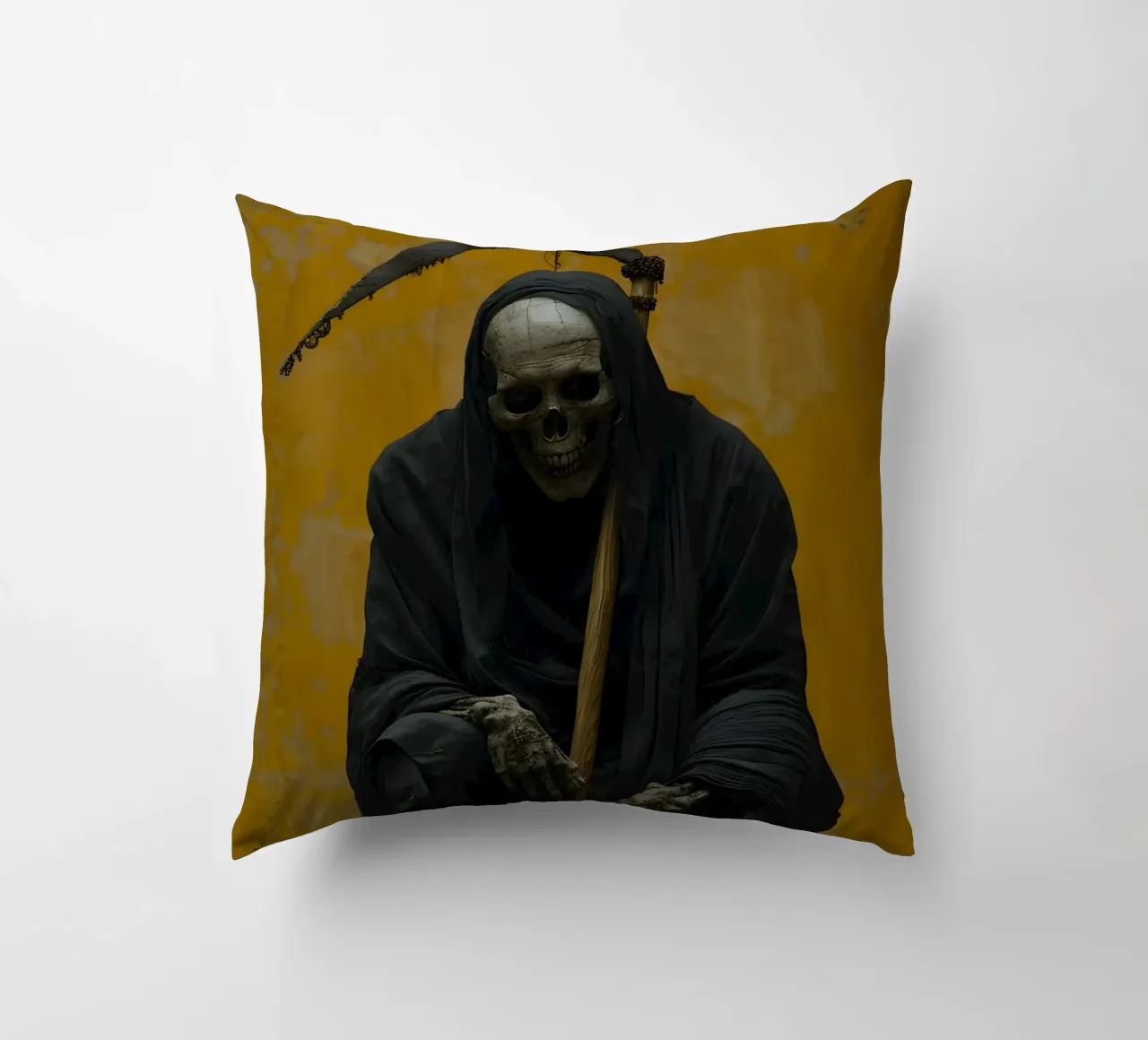 La morte si prende una pausa cuscino da M-Ulrich-Digital Art