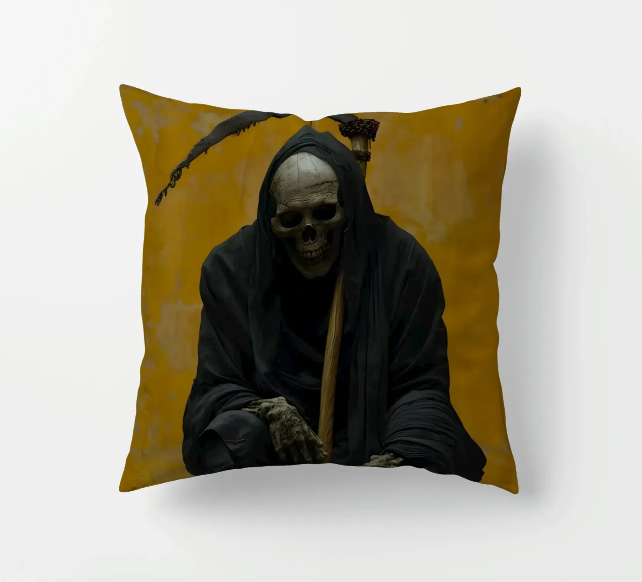 La morte si prende una pausa cuscino da M-Ulrich-Digital Art