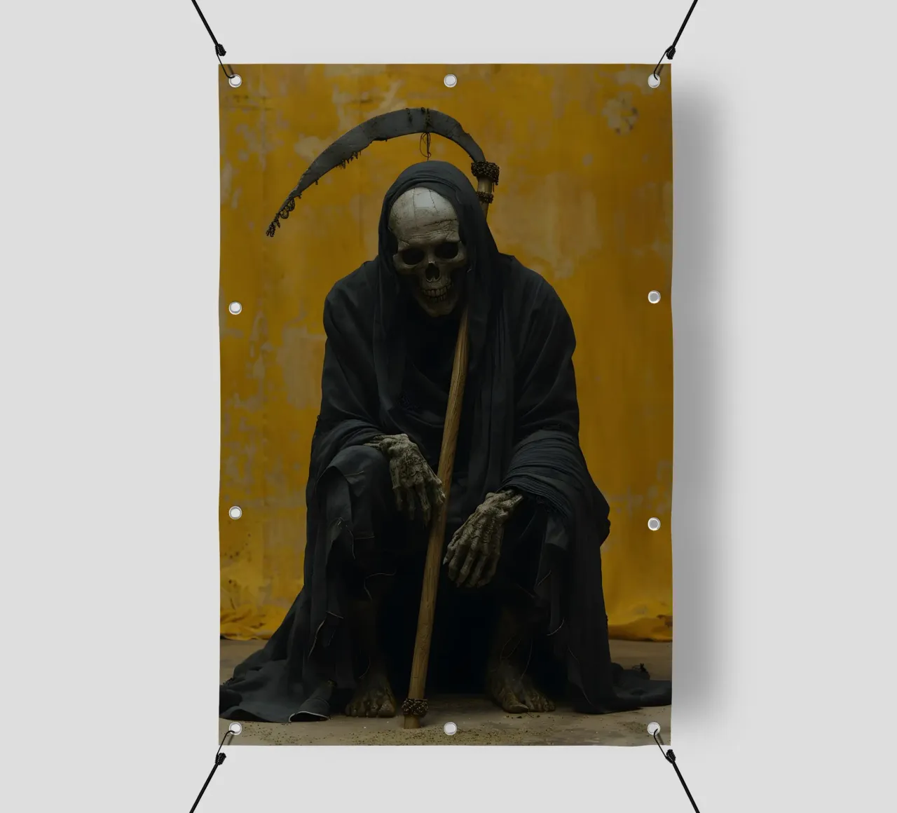 La morte si prende una pausa telo in pvc da M-Ulrich-Digital Art