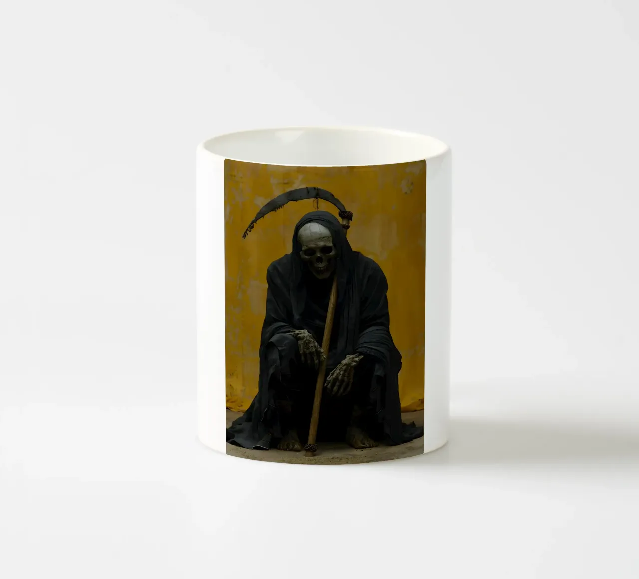 La morte si prende una pausa tazza in ceramica da M-Ulrich-Digital Art