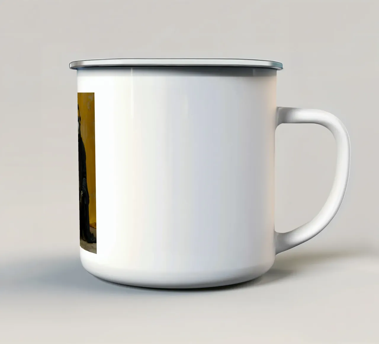 La morte si prende una pausa tazza in smalto da M-Ulrich-Digital Art